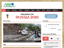 Tablet Screenshot of nepalmediaonline.com
